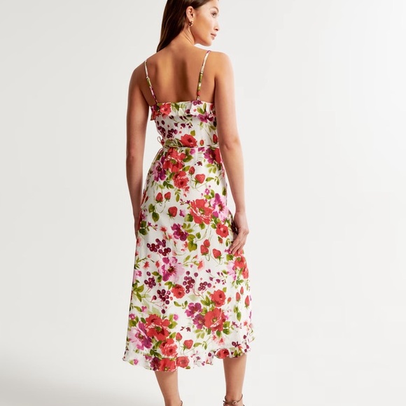 Ruffle Wrap Midi Dress 🦋 - Picture 4 of 4